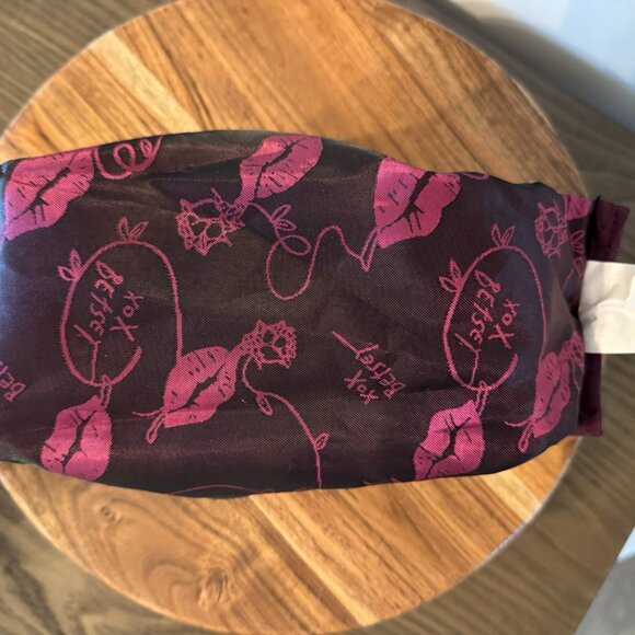 Betsey Johnson Pink Love Birds & Hearts Wristlet Purse / Small Bag - Picture 5 of 6